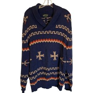 Orvis Southwestern Cotton Sweater Size L